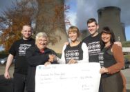 A group of fundraisers took part in a sponsored walk
