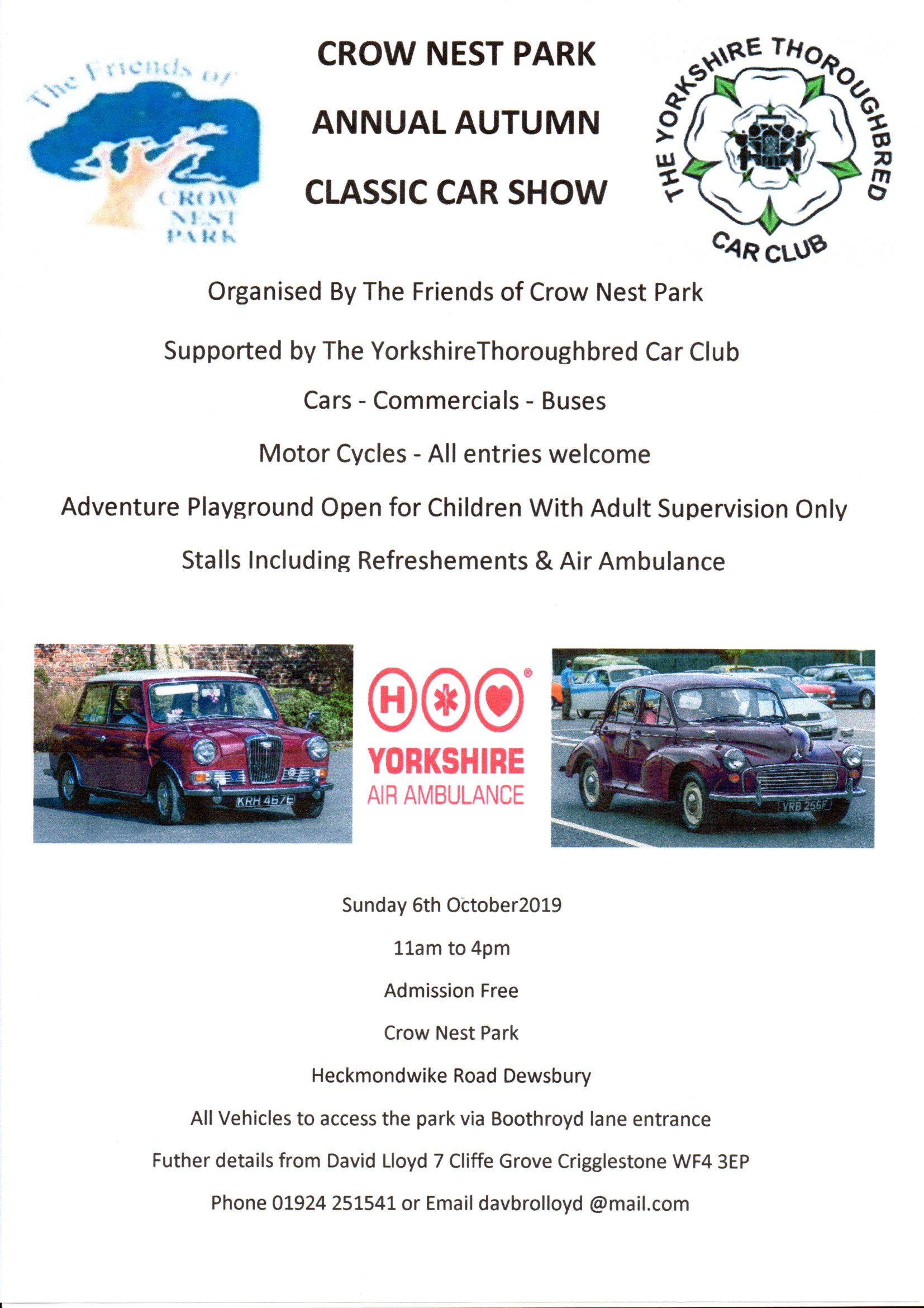 Crow Nest Park Annual Autumn Classic Car Show