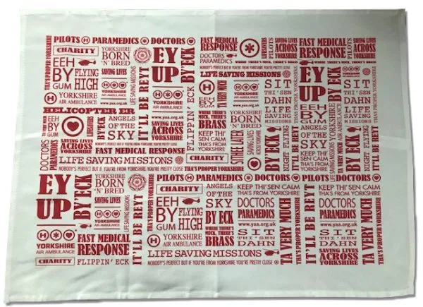 Image of Yorkshire Air Ambulance Tea Towel