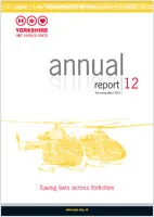 image of the cover of the Yorkshire Air Ambulance Annual Report 12 - Year ending March 2012