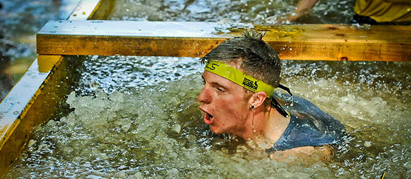 total warrior man swimming