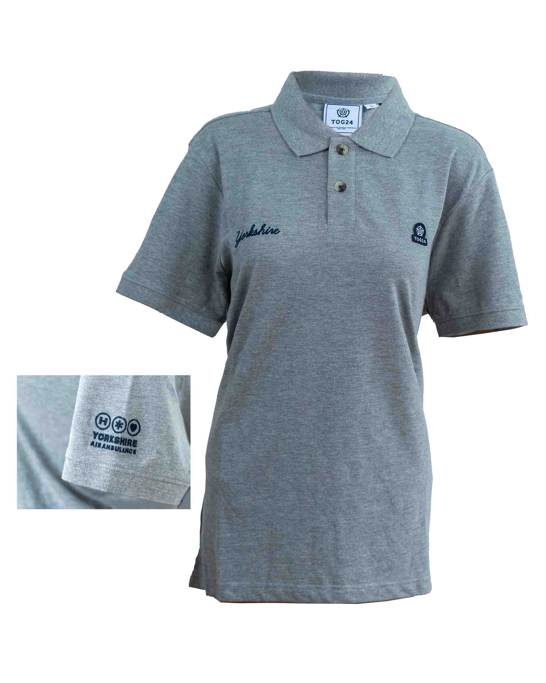 TOG24 'Yorkshire' Premium polo shirt in Marl Grey YAA