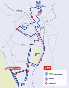 Run For All 10K Route Map