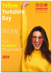 Image of front cover of Yorkshire Air Ambulance Yellow Yorkshire Day 2020 Guide