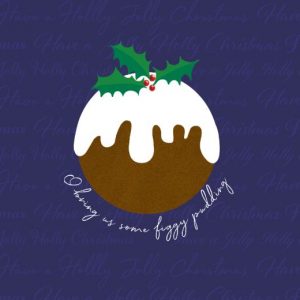 Christmas Pudding Christmas Card