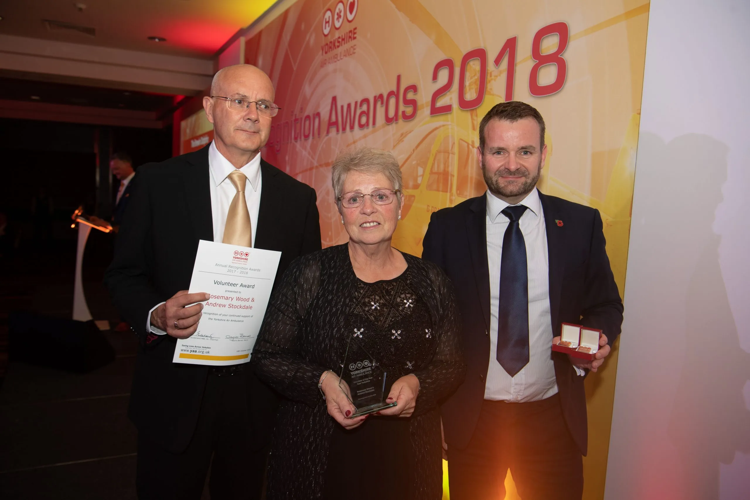 Image of YAA Volunteers Andrew Stockdale and Rosemary Wood