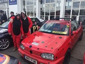 Image of cars taking part in the Benidorm Bangers Rally