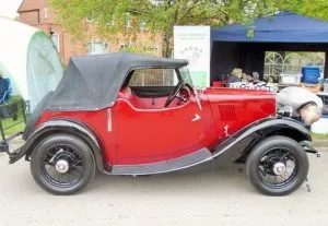 Photo of red classic car