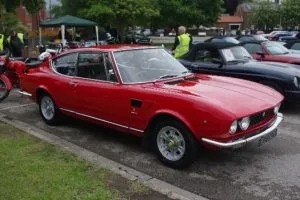 Photo of red classic car