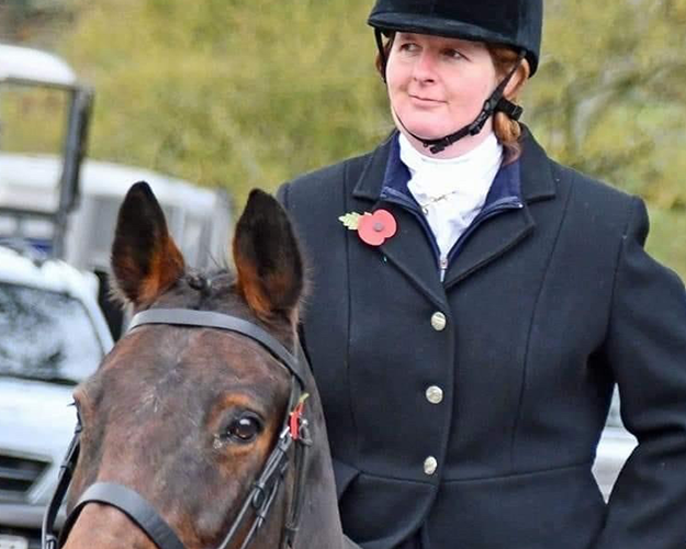 Photo of Caroline Shepherd on her horse