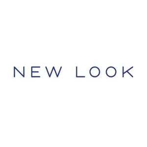 The words 'NEW LOOK' in black capital letters sit in the centre of a white square