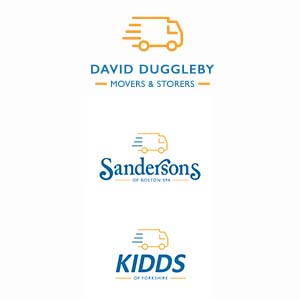 David Duggleby, Sandersons, and KIDDS logos on a white background