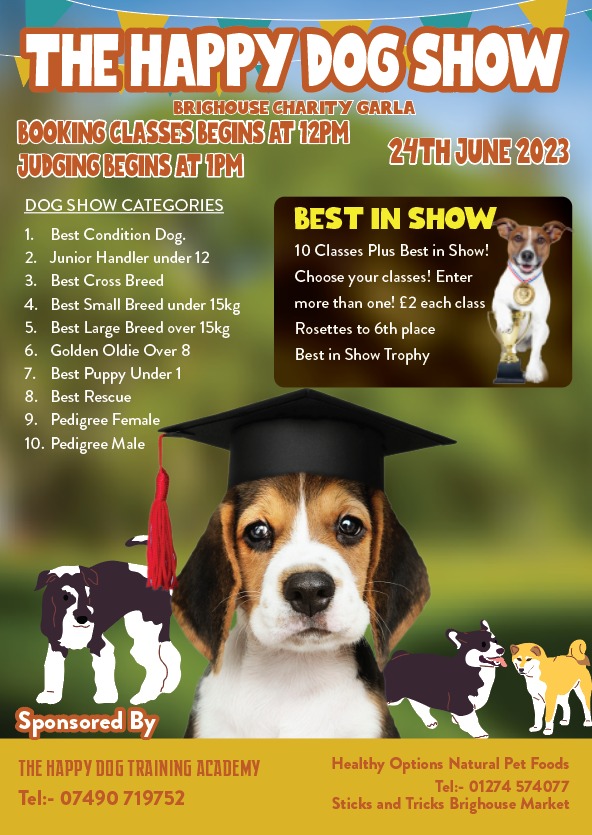 Brighouse Charity Gala Dog Show poster 