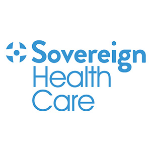 Blue Sovereign Health Care logo on a white background