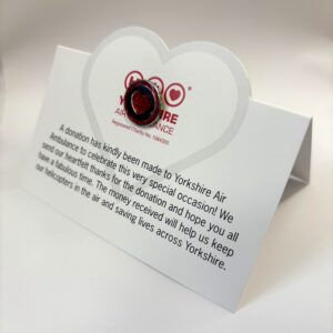 Wedding/Event Favour Pin Badge & Card (Pack of 10)
