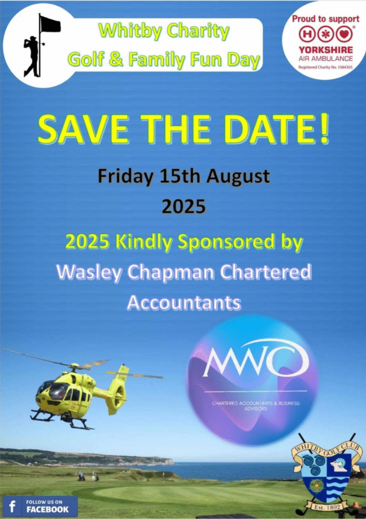 Charity golf fun day poster