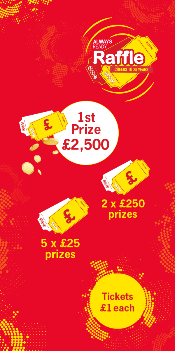 Raffle mobile banner