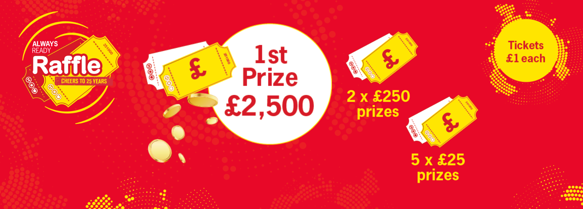 Raffle desktop banner
