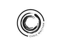 A black logo with a circles and the words 'CHRIS WHITTAM'