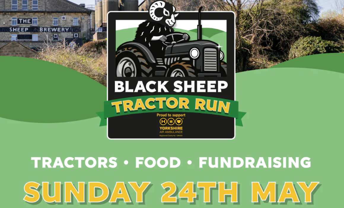 A graphic advertising a charity tractor run