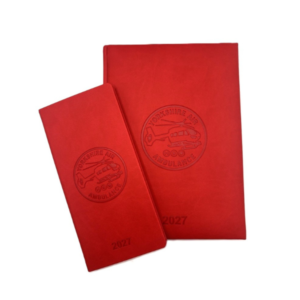 Two red diaries